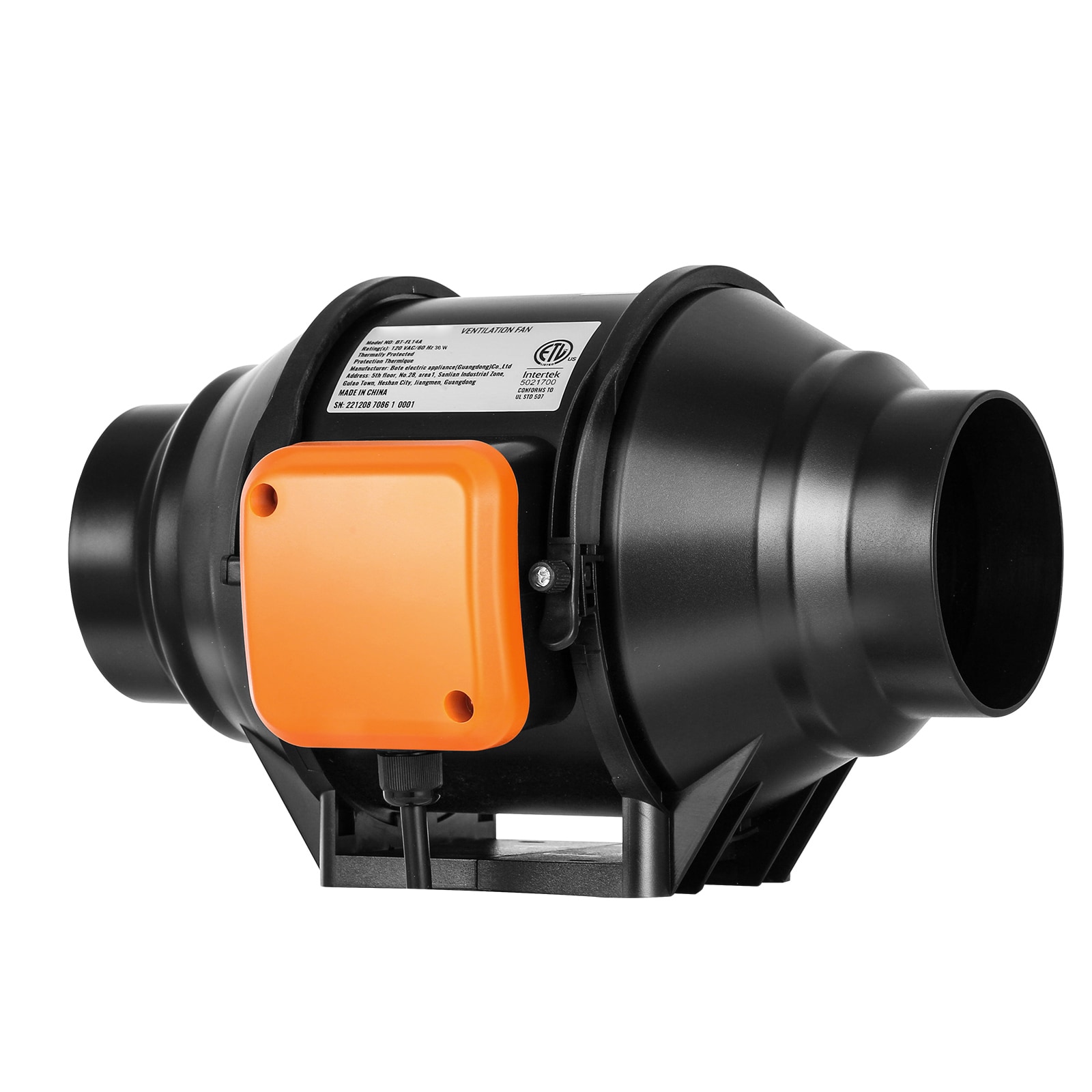 Inline Duct Fan With Variable Speed Control For Hvac Exhaust_voghion.com
